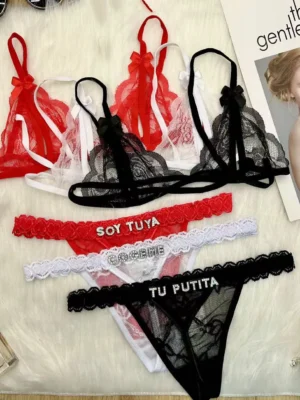 Sexy Customized Thongs Lingerie Set