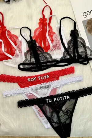 Sexy Customized Thongs Lingerie Set