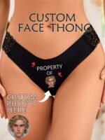 Customized Personalized Photo Lace thong - Image 2