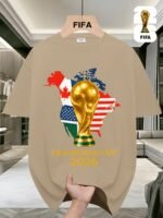 FIFA World Cup Football Brightly Patterned T-shirts - Image 2