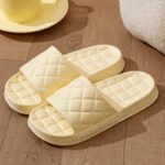 Men's Home Slippers With Plaid Design Women House Shoes Summer - Image 5