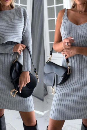 2pcs Fashion Autumn Winter Slim Clothing