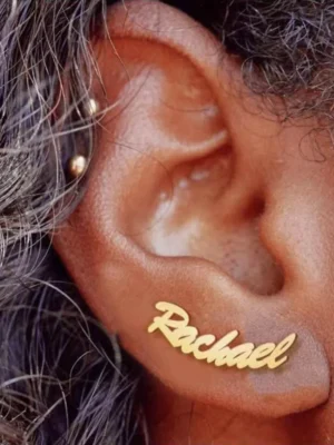 1 Pair Custom Name Earrings
