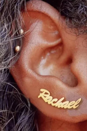 1 Pair Custom Name Earrings