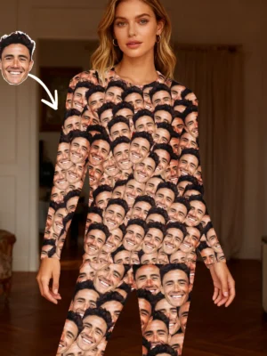 Custom Women Pajamas with Face