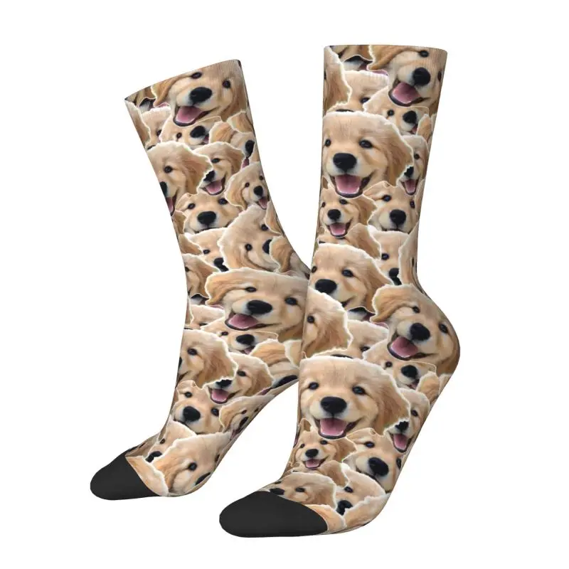 Funny Dog Pet Face Personalized Custom Men's Crew Socks - Image 3