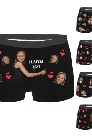 Custom Personalized Face Photo Men's Long Underwear