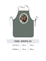 Customized Print Text Men's Kitchen Apron - Image 5