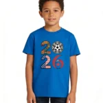 Vintage International Soccer Style Graphic T Shirt Kids - Image 4