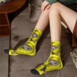 Crazy Design Cute Kitten Banana Cat Meme Basketball Socks - Image 5