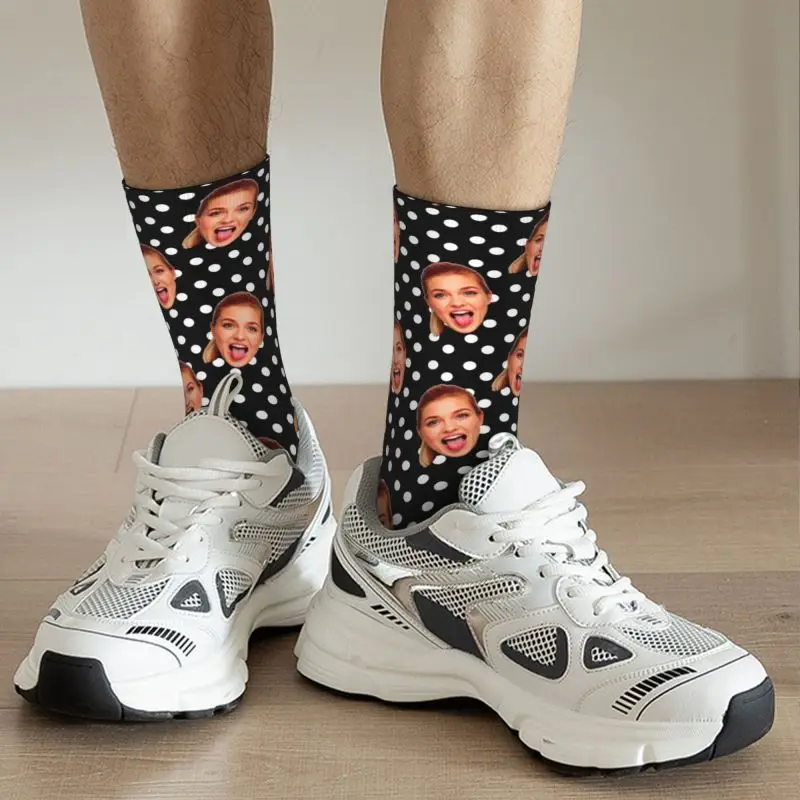 Funny Printing Polka Personalized Face Custom Socks - Image 5
