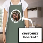 Customized Print Text Men's Kitchen Apron