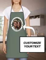 Customized Print Text Men's Kitchen Apron