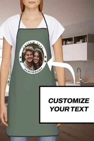 Customized Print Text Men's Kitchen Apron