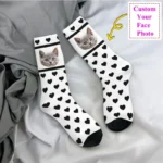 Custom Dog Photo Dress Socks Mens Women