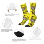 Crazy Design Cute Kitten Banana Cat Meme Basketball Socks - Image 2