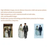 1/2/5Pcs Custom Photo Wedding Human Acrylic Desktop Standee - Image 3