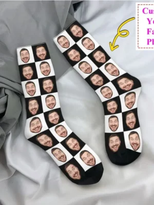 Personalized Face Photo Custom Dress Socks
