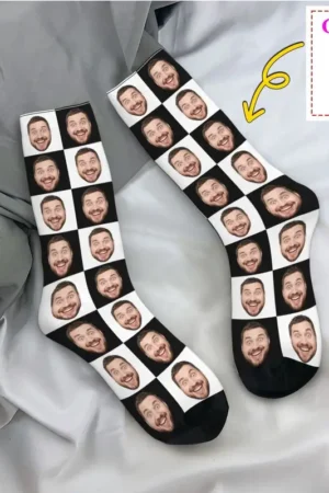 Personalized Face Photo Custom Dress Socks