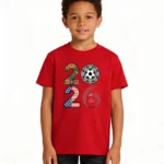 Vintage International Soccer Style Graphic T Shirt Kids - Image 5
