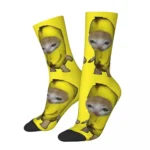 Crazy Design Cute Kitten Banana Cat Meme Basketball Socks