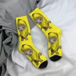 Crazy Design Cute Kitten Banana Cat Meme Basketball Socks - Image 3