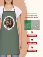 Customized Print Text Men's Kitchen Apron - Image 6