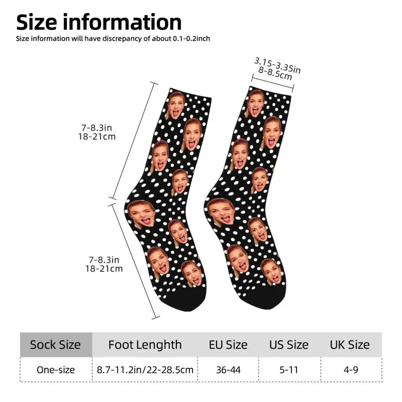 Funny Printing Polka Personalized Face Custom Socks - Image 4