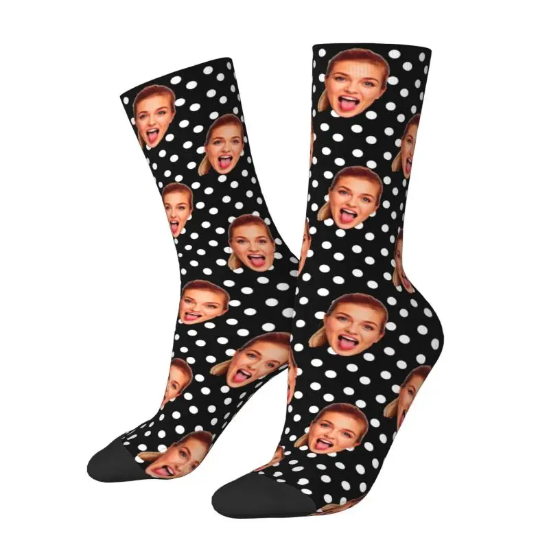 Funny Printing Polka Personalized Face Custom Socks - Image 3