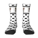 Custom Dog Photo Dress Socks Mens Women - Image 2