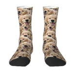 Funny Dog Pet Face Personalized Custom Men's Crew Socks - Image 2