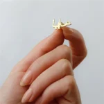 Customized Arabic Name Stud Earrings - Image 5
