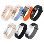 Personalized Medical Alert ID Bracelets for Men Women With QR Code