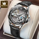 Automatic Watch for Men Hollow Transparent Dial