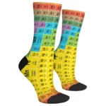 Novelty Men Socks with Colorful Periodic Table Element - Image 4