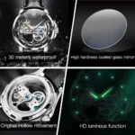 Automatic Watch for Men Hollow Transparent Dial - Image 6