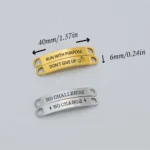 Personalised Name Metal Shoe Tags - Image 3