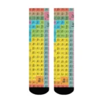 Novelty Men Socks with Colorful Periodic Table Element - Image 2
