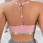 Stitching Halter Silver Ribbon Vest - Image 5