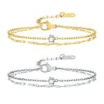 Double Chain Bracelet Zirconia - Image 6