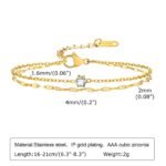Double Chain Bracelet Zirconia - Image 5
