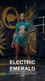 Dance Costume Fringes One Shoulder Bodysuit - Image 4