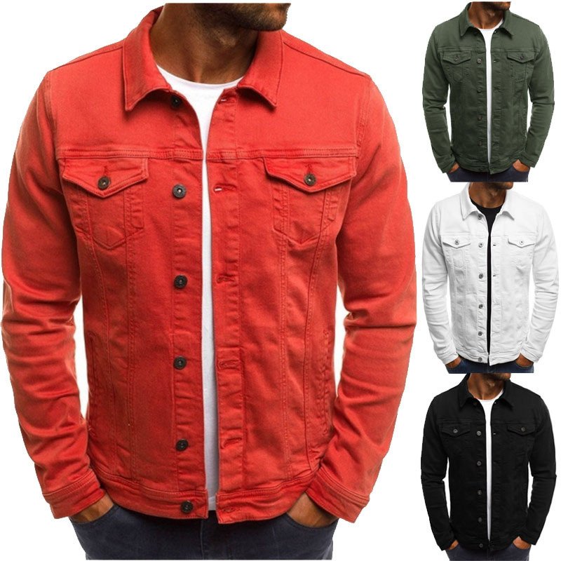 078085f3-bda8-4e8d-9dfa-821bc19d06aa.jpg Casual Men Jacket Denim Button Shirt - Image 1
