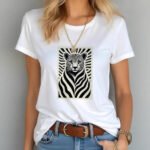 Printed Comfortable Casual T-shirt Pure Cotton - Image 5