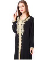 Muslim Embroidered Lace Dress - Image 5