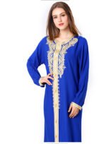 Muslim Embroidered Lace Dress - Image 6