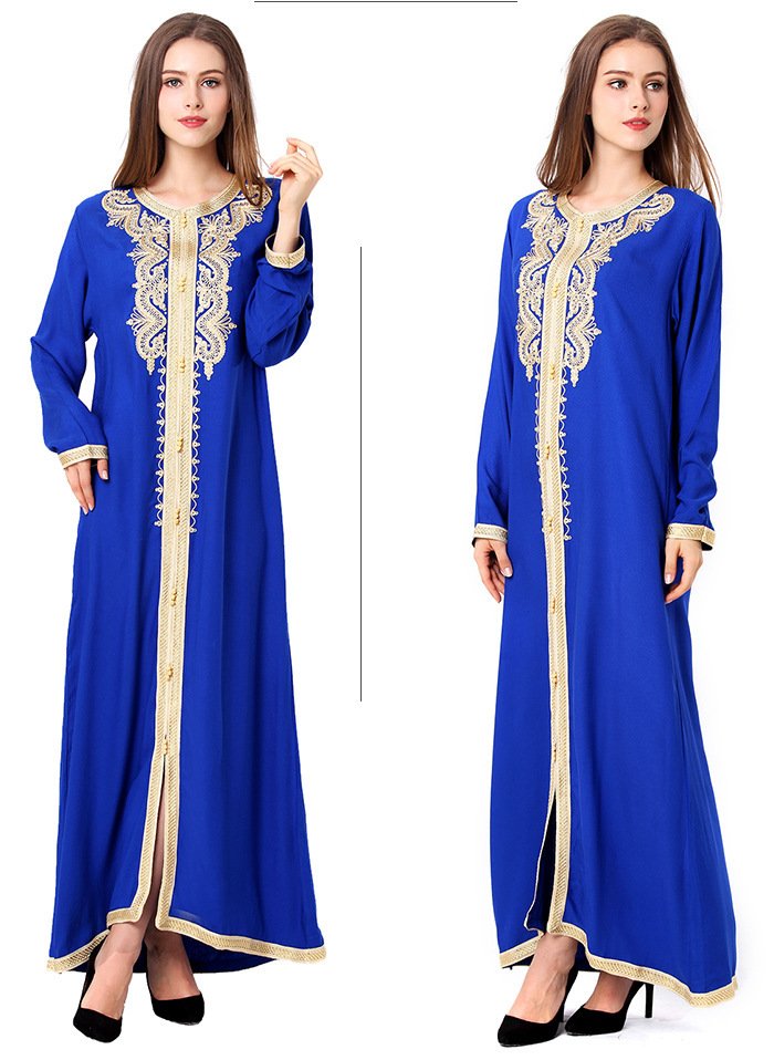 1620803808132.jpg Muslim Embroidered Lace Dress - Image 1
