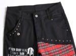 Stitching Patchwork Micro-elastic Rivet Hip Hop Pencil Pants Denim Trousers - Image 5