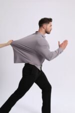 Ice-cool Silky-smooth Wrinkle-resistant Large-size Shirt - Image 4