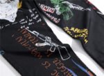 Men's Fashion And Comfort Monogrammed Black Trousers - Image 3